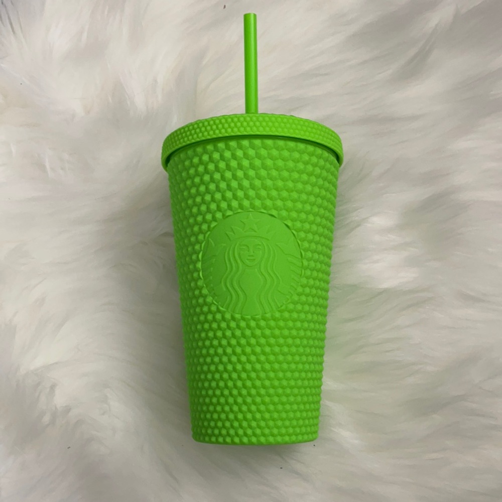 Neon green studded